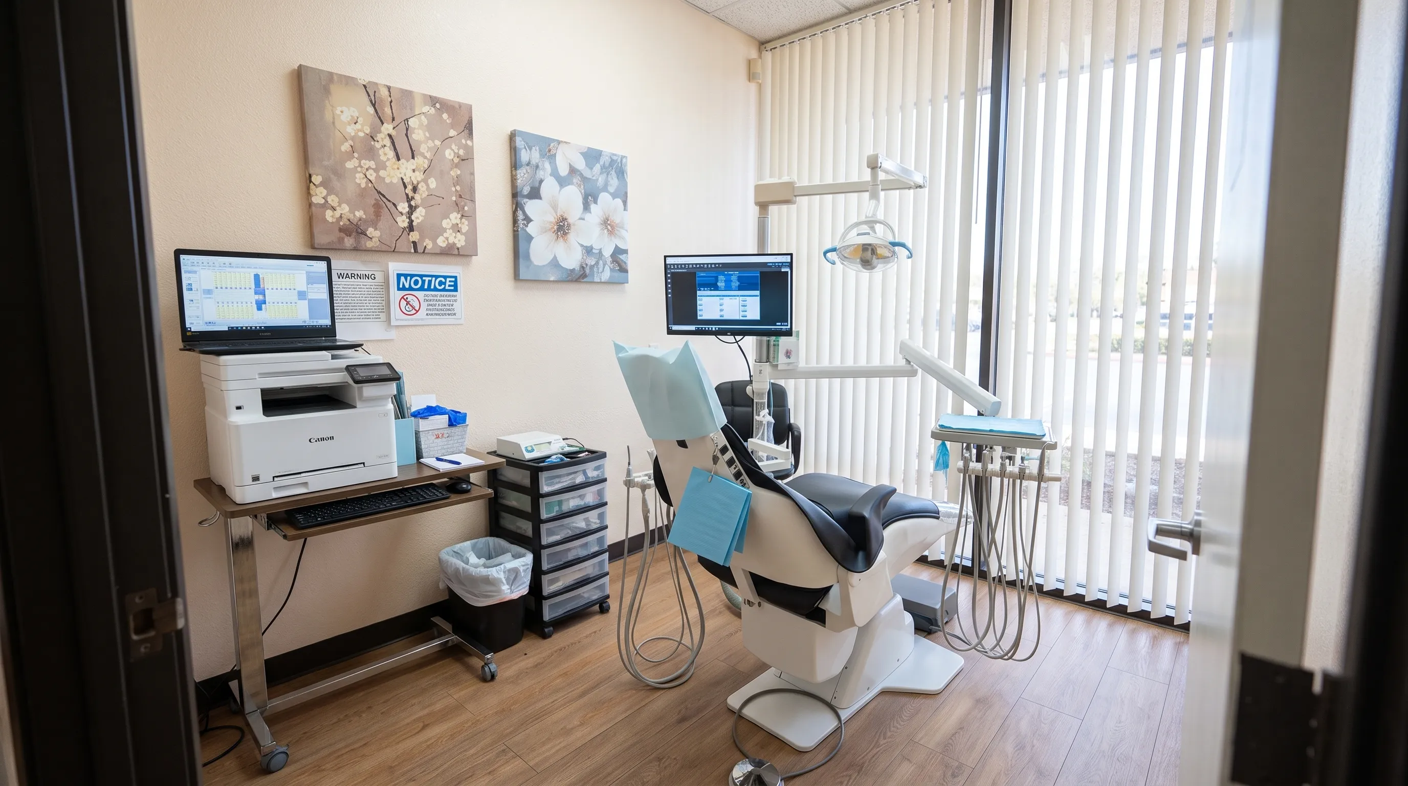 Modern dental clinic equipment and treatment chair